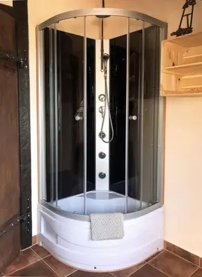 Ein Badezimmer in der Unterkunft Turmzimmer