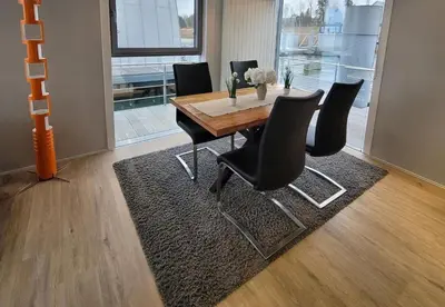 Ein Sitzbereich in der Unterkunft Ferienwohnung 