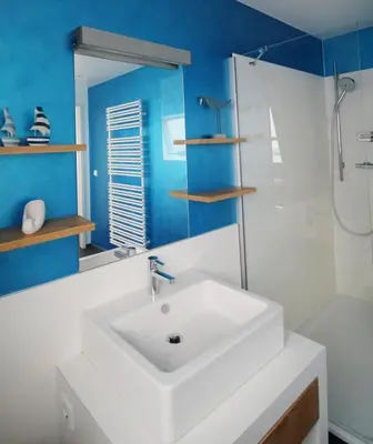 Ein Badezimmer in der Unterkunft Ferienwohnung 