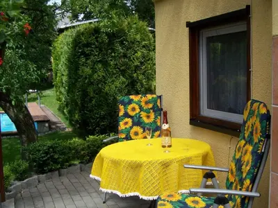 Ein Garten an der Unterkunft Ferienwohnung Böhme