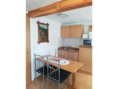 Küche/Küchenzeile in der Unterkunft Ferienwohnung Böhme