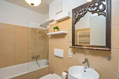 Ein Badezimmer in der Unterkunft Dresden Wohnoase an der Elbe