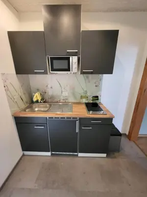 Küche/Küchenzeile in der Unterkunft Ferienwohnung Augustusburg