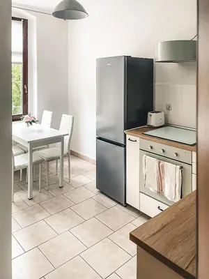 Küche/Küchenzeile in der Unterkunft Zentrum, 2R, Balkon, WiFi, 4P, modern, ruhig