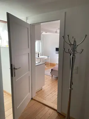 Ein Badezimmer in der Unterkunft Apartment am HohenRand Dresden Leubnitz