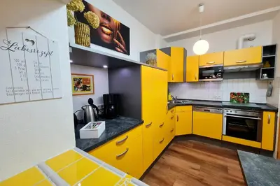 Küche/Küchenzeile in der Unterkunft NEU: Großzügige Citywohnung mit XXL Dachterrasse!