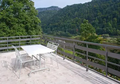 Naturlandschaft in der Nähe des Ferienhauses