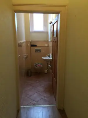 Ein Badezimmer in der Unterkunft Monteur-Zimmer Dresden, Bad-Miniküche, 24-7 Self Check In