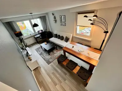 TV/Unterhaltungsangebot in der Unterkunft KMHosting Zentrum Modern Appartement - Kingsize Boxspringbett
