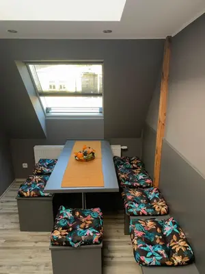 Ein Bett oder Betten in einem Zimmer der Unterkunft Ferienwohnung Thiele in Rosswein