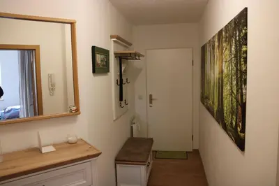 Ein Badezimmer in der Unterkunft Ferienwohnung Elbtal Meißen, Dresden, Moritzburg
