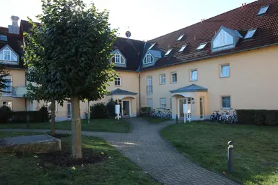 Das Gebäude in dem sich die Ferienwohnung befindet