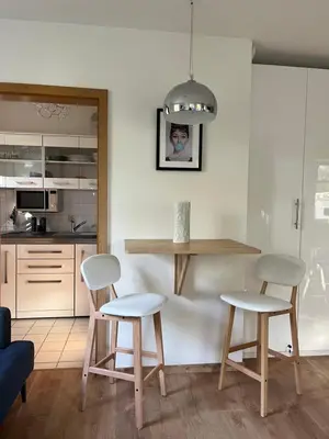 Küche/Küchenzeile in der Unterkunft Ferienwohnung Elbtal Meißen, Dresden, Moritzburg