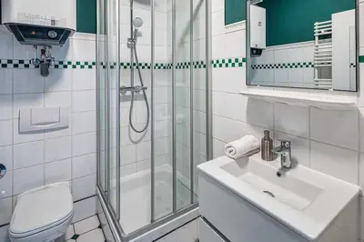 Ein Badezimmer in der Unterkunft cozy Apartment -Traminer- mit MagentaPlus