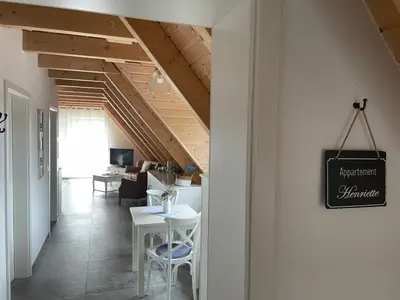 Ein Sitzbereich in der Unterkunft SEENLANDHOF