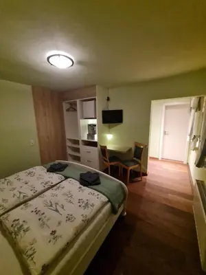 Ein Bett oder Betten in einem Zimmer der Unterkunft Haus Fernblick
