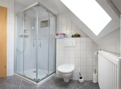 Ein Badezimmer in der Unterkunft Spielzeugmacherhaus