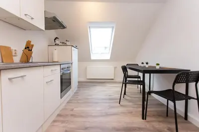 Küche/Küchenzeile in der Unterkunft Apartment Chemnitz-Kappel - Perfekt gelegen zwischen Messe und Zentrum