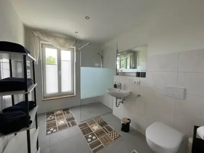 Ein Badezimmer in der Unterkunft Pension Böhmer