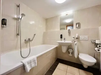 Ein Badezimmer in der Unterkunft Einzigartiges Panoramaapartment an der Frauenkirche