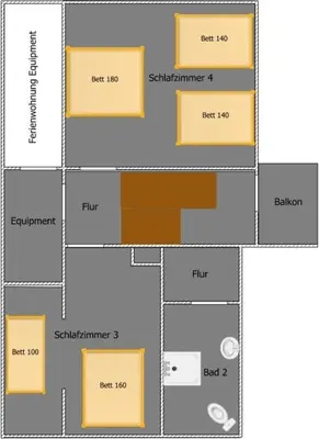 Grundriss der Unterkunft BIG Apartment BaLi