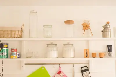 Küche/Küchenzeile in der Unterkunft Haus Hummel Ferienwohnung Dora