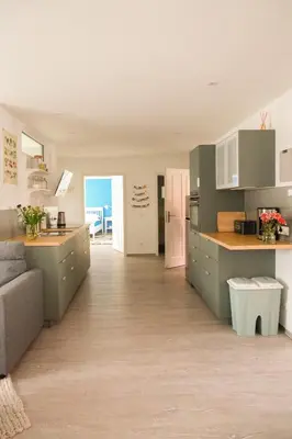Küche/Küchenzeile in der Unterkunft Haus Hummel Ferienwohnung Anne