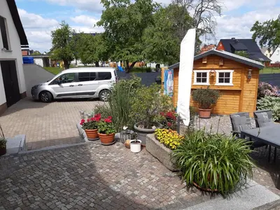 Ein Garten an der Unterkunft NEU Apartment Hanka