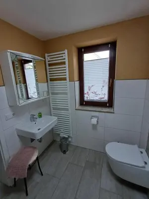 Ein Badezimmer in der Unterkunft NEU Apartment Hanka