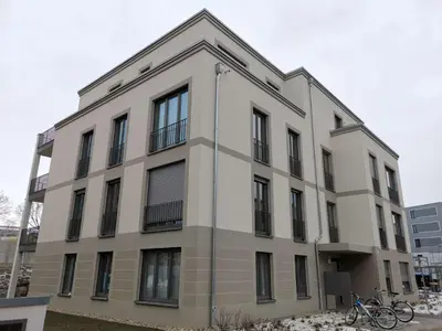 Das Gebäude in dem sich die Ferienwohnung befindet