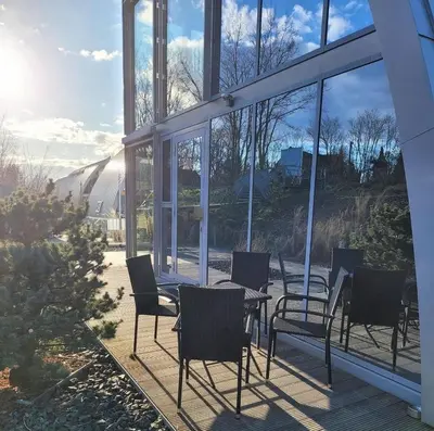 Ein Garten an der Unterkunft Appartment Düne 6