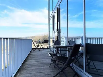 Ein Balkon oder eine Terrasse in der Unterkunft Appartment Seeblick 5