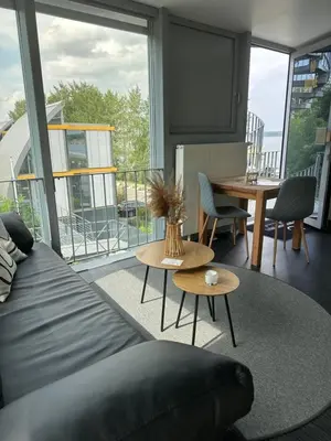 Ein Balkon oder eine Terrasse in der Unterkunft Appartment Düne 10 2OG