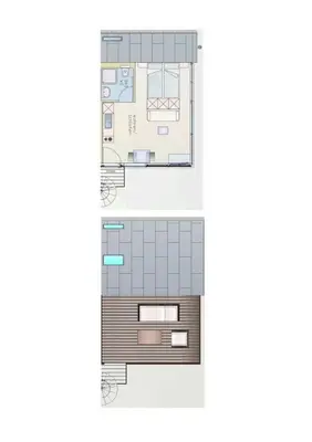 Grundriss der Unterkunft Appartment Düne 10 2OG