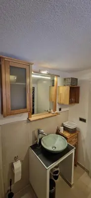 Küche/Küchenzeile in der Unterkunft Ferienwohnung Bergblick