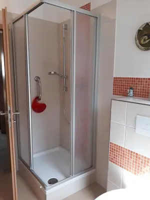 Ein Badezimmer in der Unterkunft Ferienwohnungen Antonsruh im Kirnitzschtal