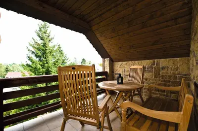 Ein Balkon oder eine Terrasse in der Unterkunft Appartement`s - HAUS KAROLA