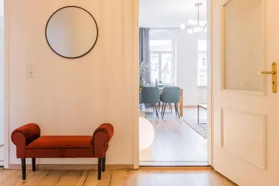 Ein Sitzbereich in der Unterkunft Fynbos Apartments Theaterblick, historisch & stilvoll, Parkplatz