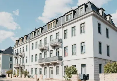 Das Gebäude in dem sich die Ferienwohnung befindet