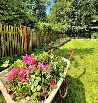 Ein Garten an der Unterkunft Moderne Gästewohnung 