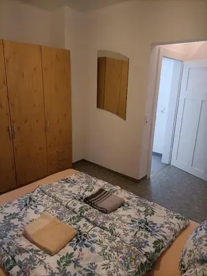 Ein Bett oder Betten in einem Zimmer der Unterkunft Lilienstein