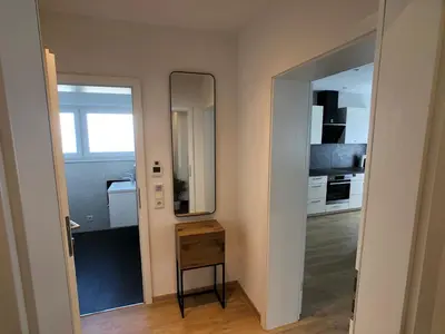 Küche/Küchenzeile in der Unterkunft Luxuriöse Ferienwohnung in Chemnitz - Apartment B28 für 2 plus 2 Gäste