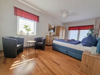 Ein Sitzbereich in der Unterkunft Hauptstraße 58a