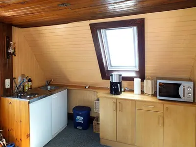 Küche/Küchenzeile in der Unterkunft Ferienhaus Zum Gründel