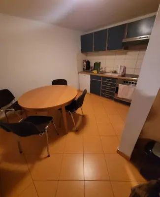 Küche/Küchenzeile in der Unterkunft Pension Schützenhaus Leisnig