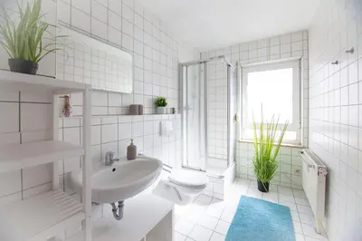 Ein Badezimmer in der Unterkunft Stephensons Stübchen *zentrumsnah*gemütlich*